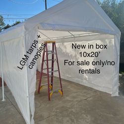 10x20’ Canopy Fully Enclosed New With All 4 Walls 1-1/2” 8 Leg Sturdy 
