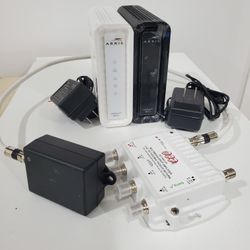 Cable Modems Qty 2 Plus Powered Amplifier