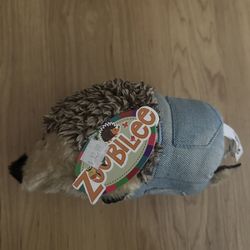 Zoobilee Farmer Heggie — Porcupine Plush in Denim Overalls with Grunt