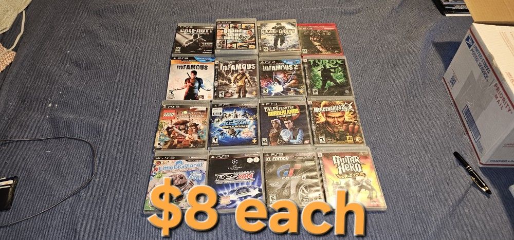Playstation 3 Ps3 Games $8 Each