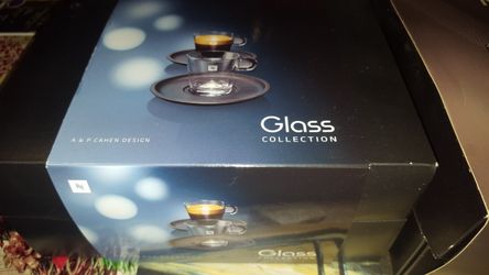 Glass espresso set