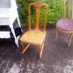 Early Birds Eye Maple Rocking Chair 