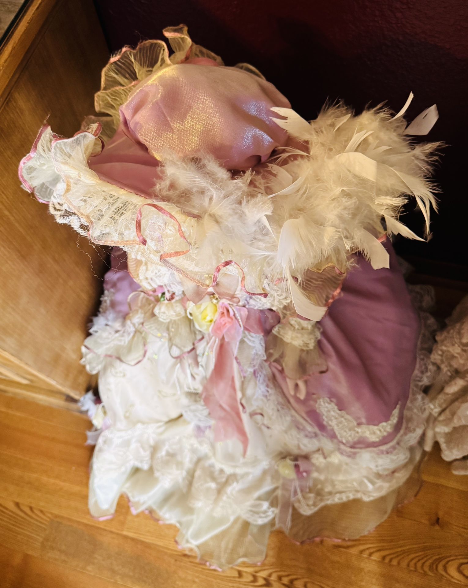 3’ Porcelain doll from 1900 southern plantation
