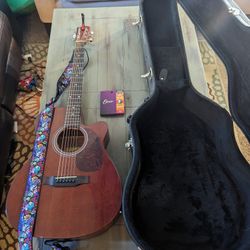 Savannah Acoustic Guitar with Roadrunner Case