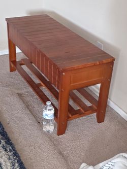 Entrance way storage bench, shoe storage, mini bench