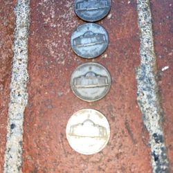 WWII silver nickels