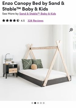 Kids teepee floor bed