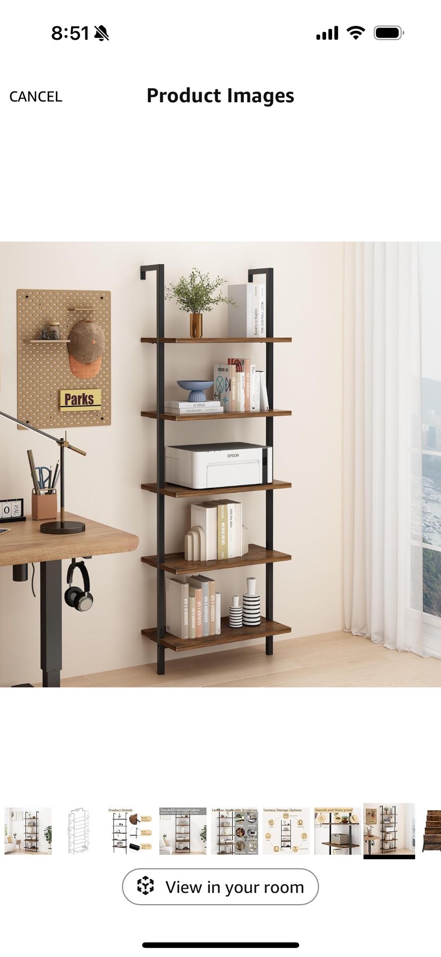 6 Tier Amazon Wall Shelf