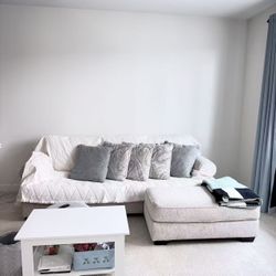 Ashley Sectional Sofa with Chaise – Clean Condition