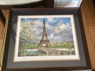 Eiffel Tower framed print