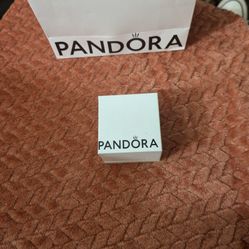 Pandora Pearl And Swarovski Crystals Earrings 