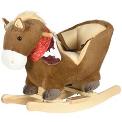 Baby Rocking Horse, Riding Horse, Plush Animal Rocker 