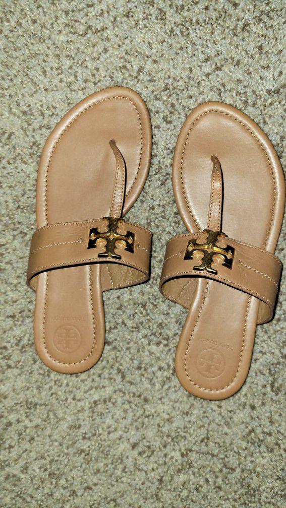 Tory B Leather Sandals 