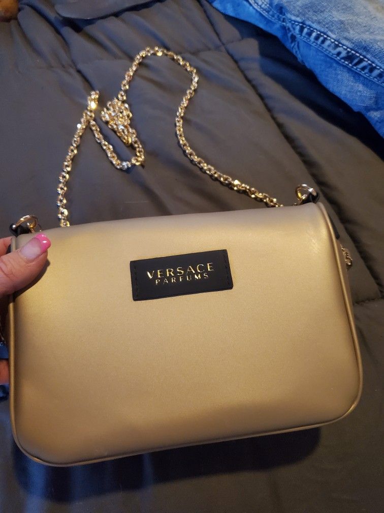 versace gold clutch/shoulder bag/purse