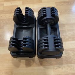 Adjustable 55lbs Max Dumbbell Set - Only 1 Handle - Steel Plated