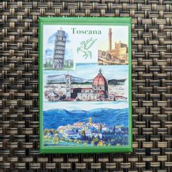 Italy Toscana Tuscany fridge magnet 3". Serene Sienna Florence Pisa. Italy Made 