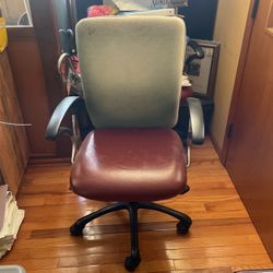 Italian Leather Rolling Chairs And Adjust