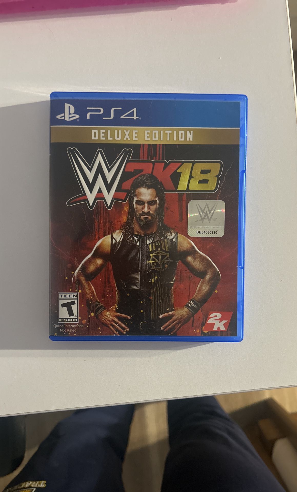 WWE 2k18 Deluxe Edition.