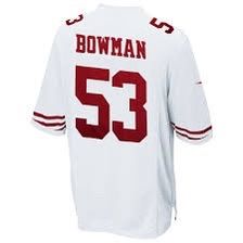 49ers jerseys ladies sizes s-xl bowman hyde