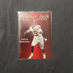 Patrick Mahomes Cracker Jack Card