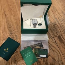 Rolex Datejust 16200 Silver Jubilee Bracelet with Silver Bezel