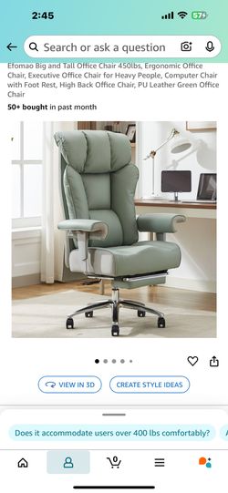 X Large Executive Office Chair- New In box /Sage Green