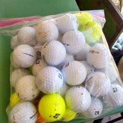 Bridgestone Golf Balls, Used, bag of 50