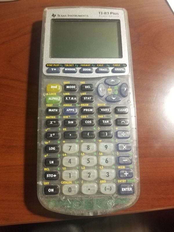 TI83 plus Silver Edition graphing calculator for Sale in San Antonio