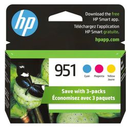 Genuine HP 951 Tricolor Cartridges 