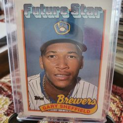 Gary Sheffield 1989 Topps Rookie Baseball Card 