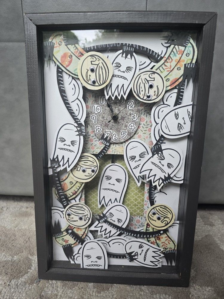 Faces in Time Shadowbox Clock