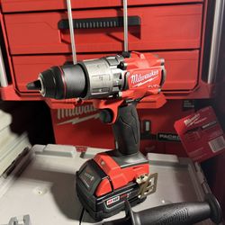Milwaukee Fuel Hammer Drill With Battery 5.0 $160