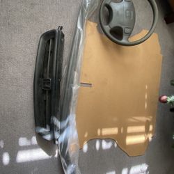 Honda Civic Ek Em1 Si Steering Wheel Spare Tire Trunk Cardboard Cover Grill Floor Mats 