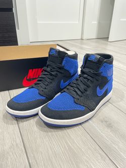 Nike Air Jordan 1 Royal knit size 10
