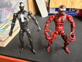 2003 Toybiz Carnage & 2004 Toybiz Symbiote Spider-Man