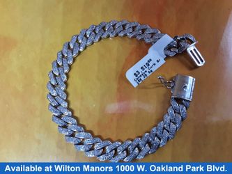 Bracelet - White Gold 10k (.417) 25.5 grams 8 inch