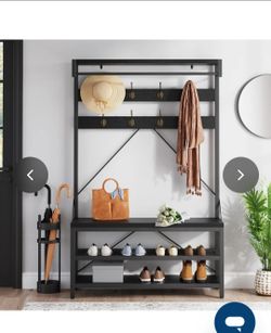 Hall tree/Shoe Rack/Garment Rack