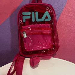 Pink FILA backpack 