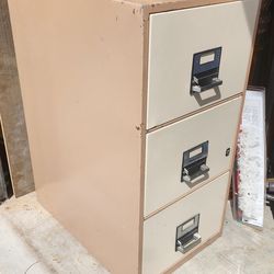 Insulated, FIREPROOF, 3 Drawer, FULL EXTENSION, Metal File Cabinet/Ammo Storage