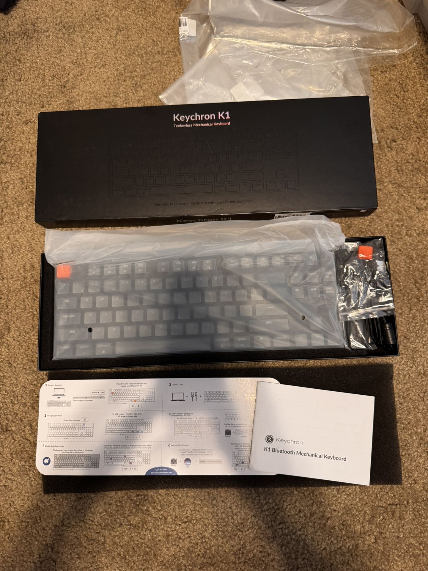 Keychron K1 Low Profile Mechanical Keyboard (Brown)