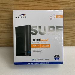 Arris G34 SURFboard DOCAIS 3.1 Gigabit Cable Mode. & Wi-Fi 6 Router