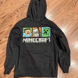 Minecraft Boys Hoodie Size 10/12