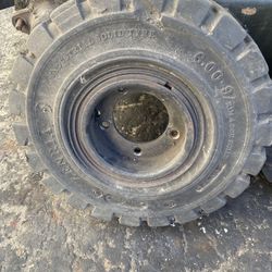 6.00-9 Used Solid Forklift Tires 