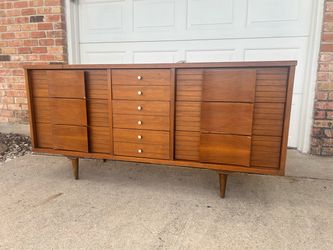 Mid-Century Modern 9-Drawer Dresser / Credenza by Johnson Carper