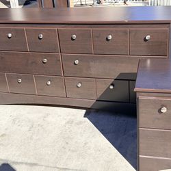 Modern Jerome’s furniture 2 Piece furniture bundle 6 Drawer Dresser plus nightstand