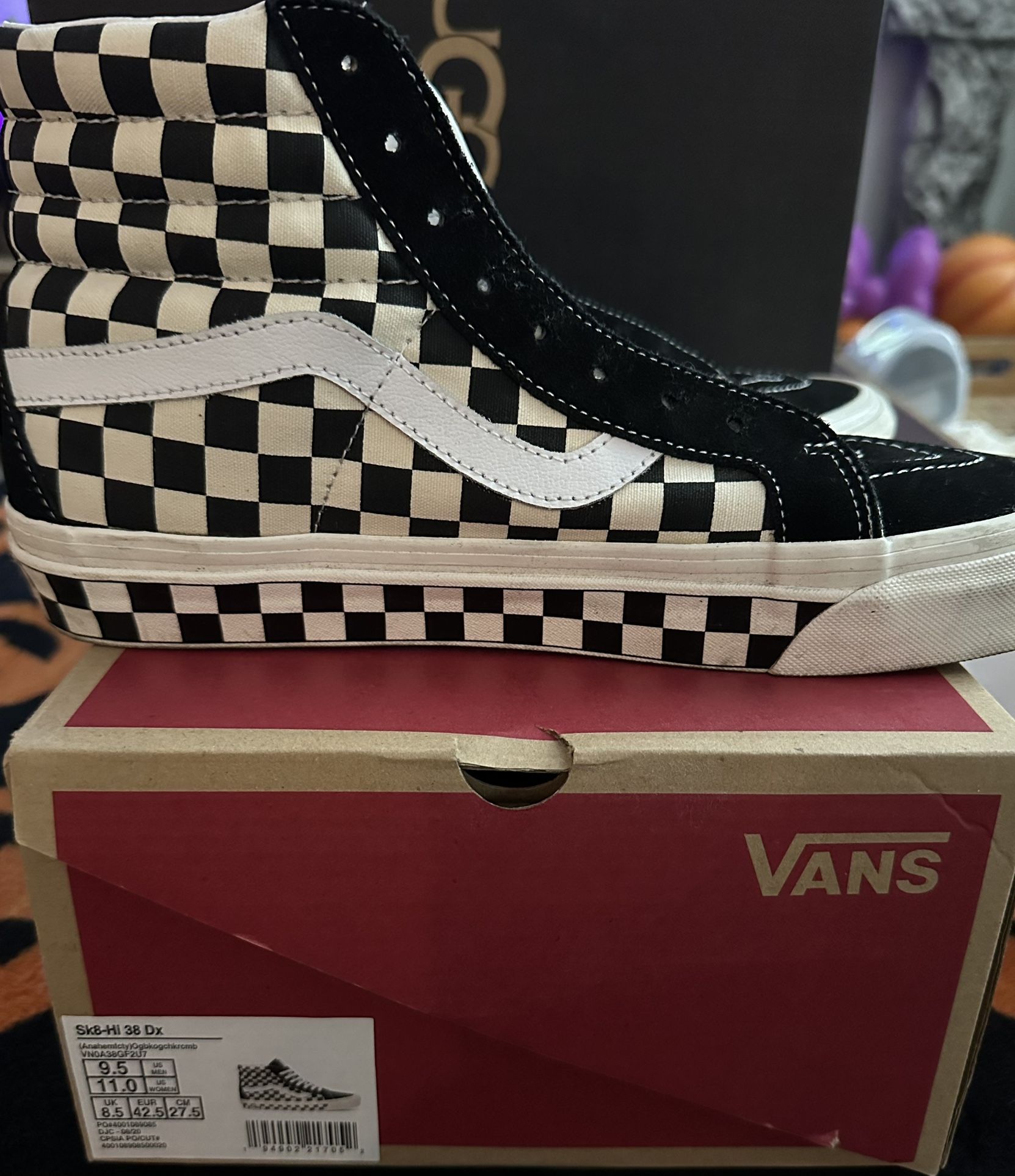 Sk8-Hi 38 Dx Vans Size 9.5 Men’s Like New