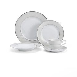 🍽️ ✨ Parchment 40-Piece Porcelain Dinnerware Set – Service for 8 – New in Box ✨