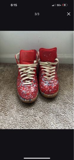 Maison Margiela Replica Paint Splatter High-Top Sneakers