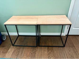 Two nightstands / side tables