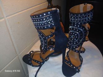 Lady's strap heels